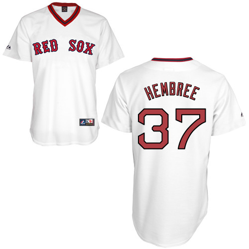 Heath Hembree #37 mlb Jersey-Boston Red Sox Women's Authentic Home Alumni Association Baseball Jersey
